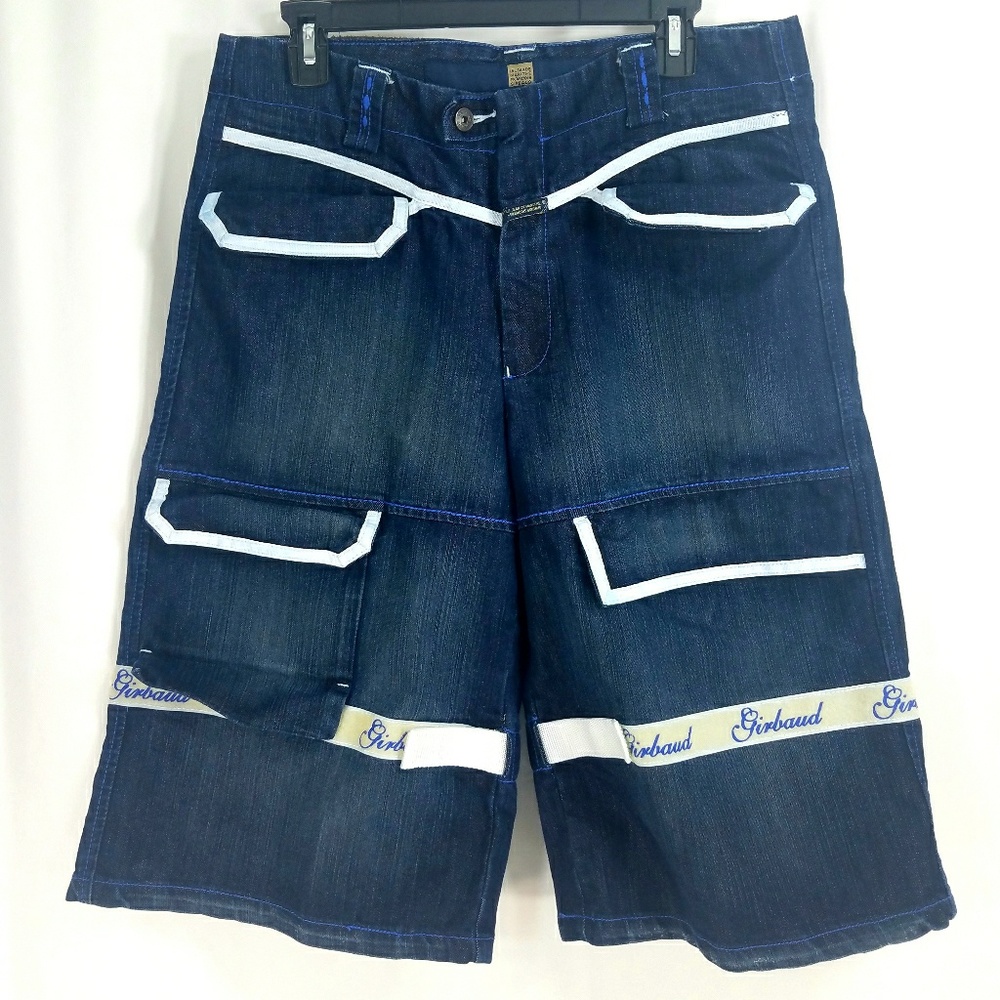 Marithe Francois Girbaud Shuttle Tape Shorts 34"